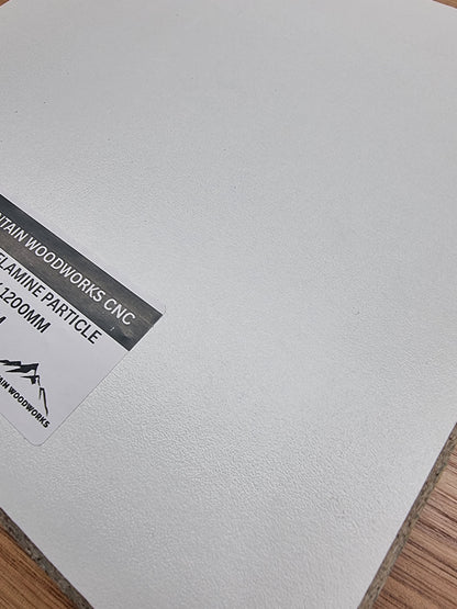 16 x 2400 x 1200mm White Texture Melamine Particle Board