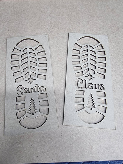 Santa Foot Stencils
