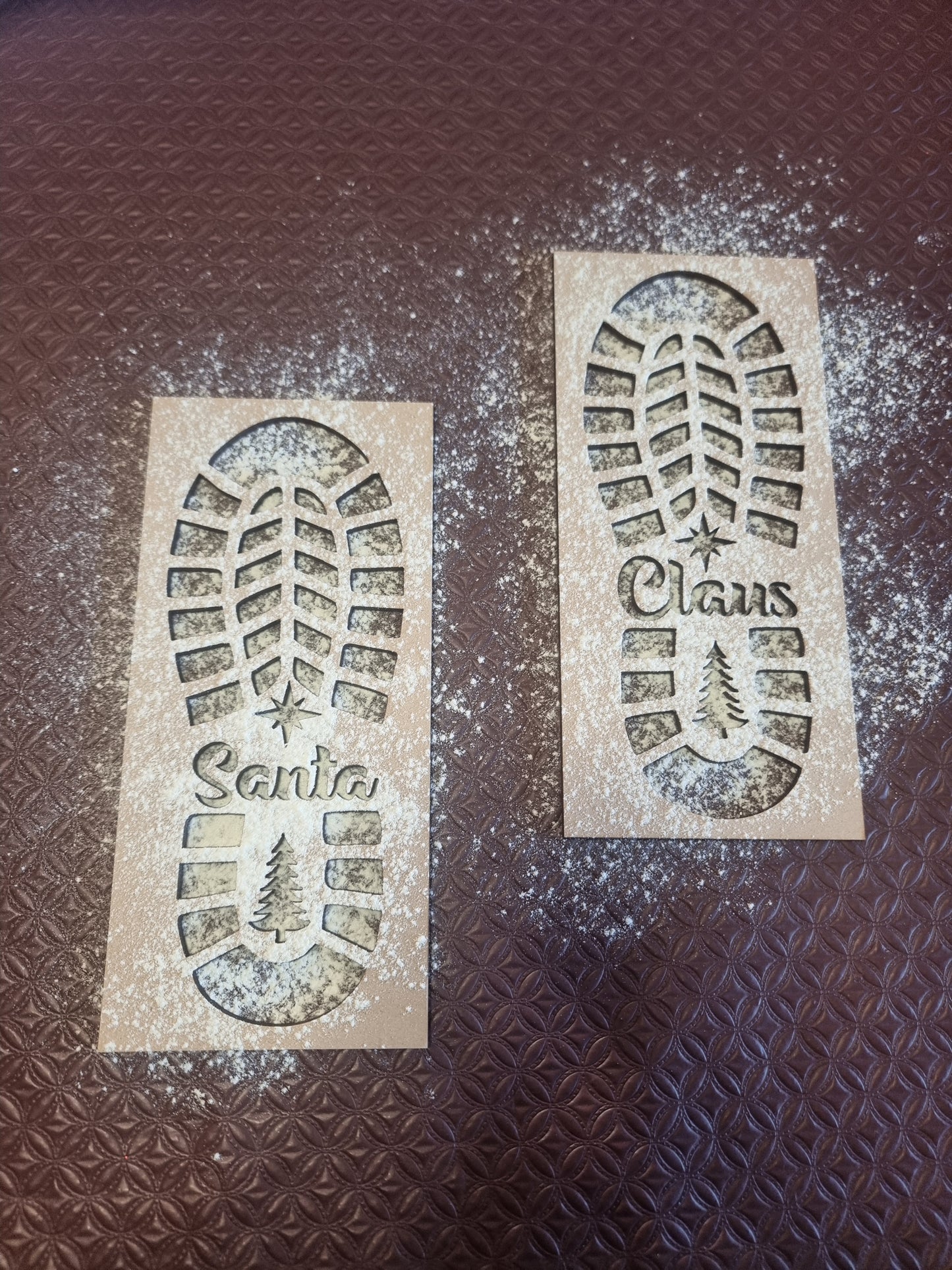 Santa Foot Stencils