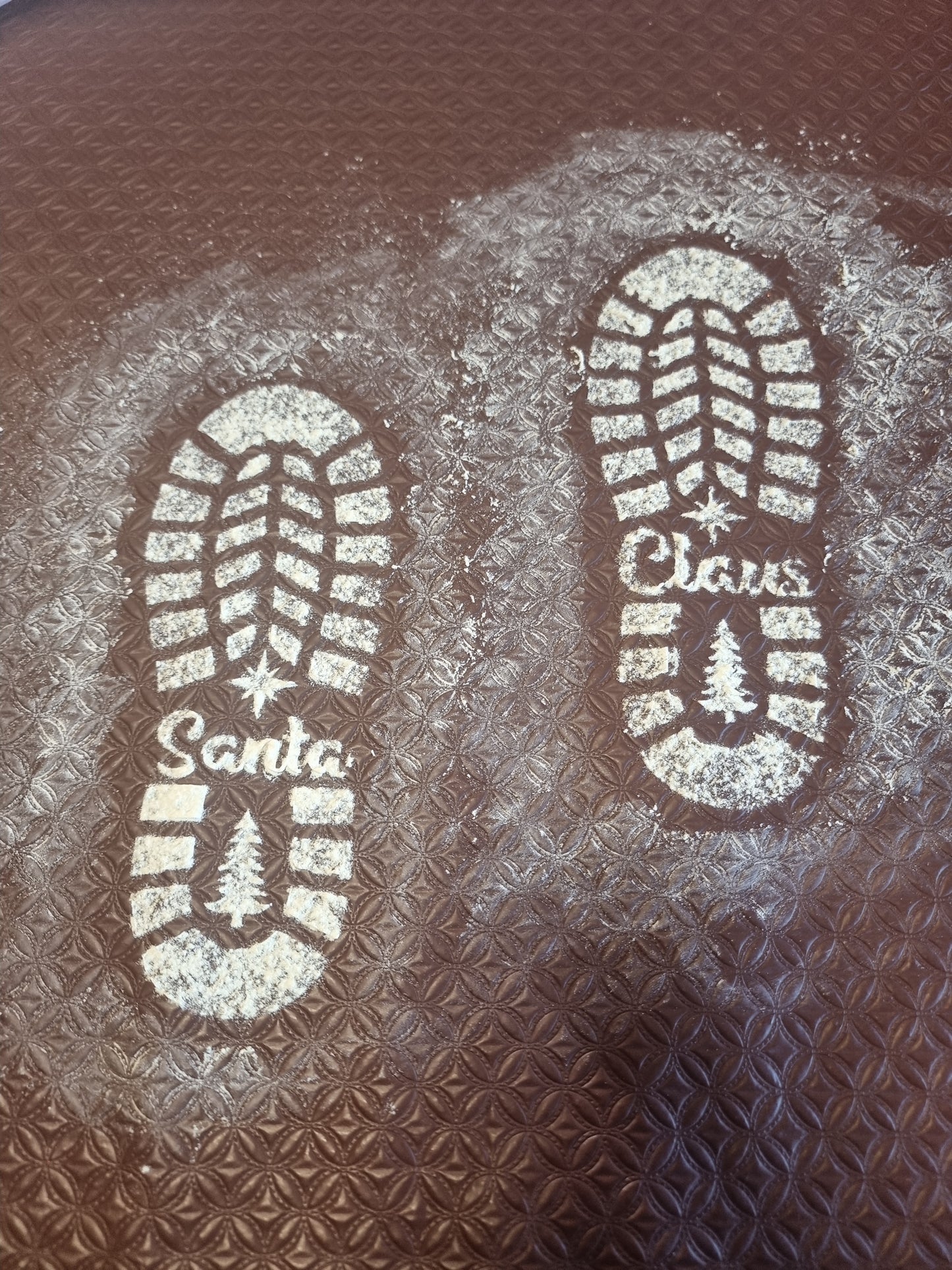 Santa Foot Stencils