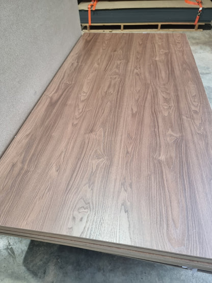 16mm Walnut Melamine Plywood 2440x1220x16mm