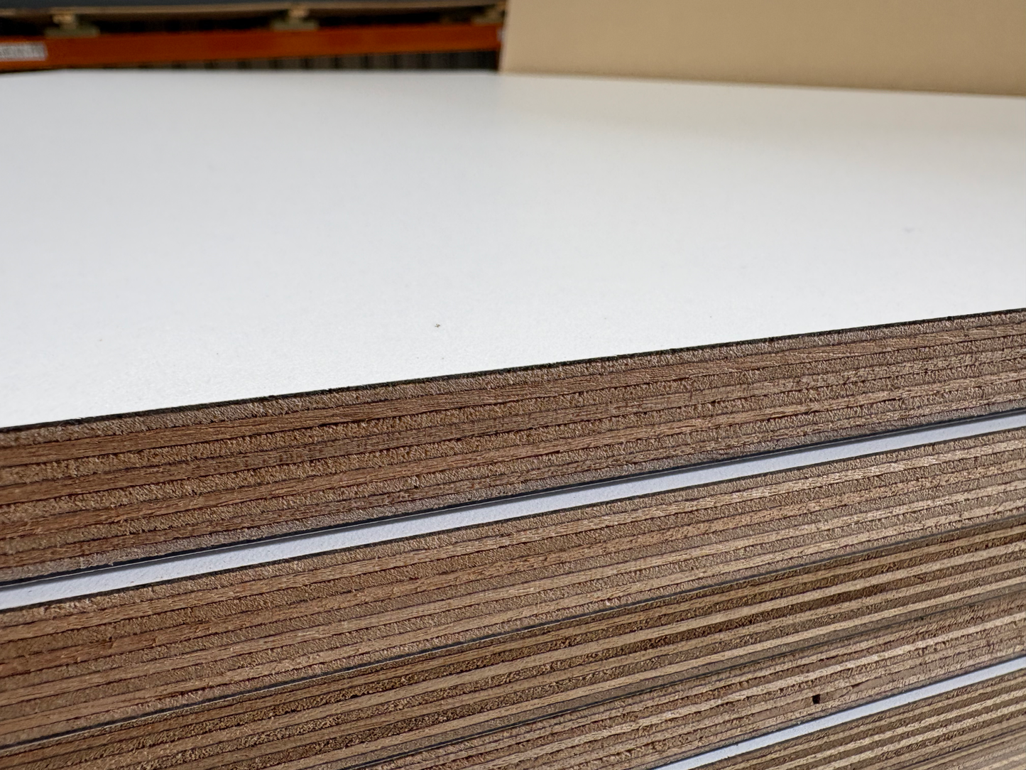 Birch 15mm White Melamine Plywood 2440x1220x15mm